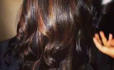 Black Hair with Highlights
