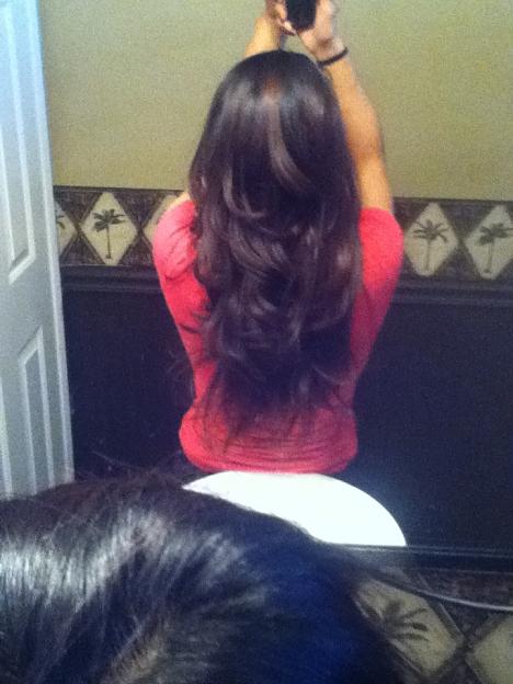 Long hair with layers