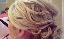 Messy Curled Updo