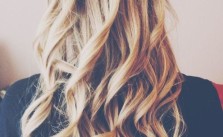 Waterfall Braid on Curls