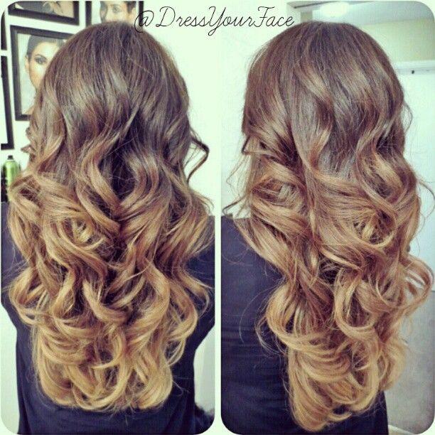 balayage ombre with layers
