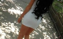 Black Hair & White Dress