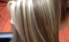 Straightened Blonde & Brown