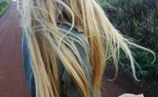 Long Blond Messy Hair