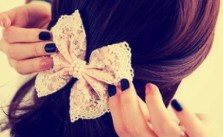 Lace Bow Half Up