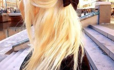 Blonde Hair Little Bow