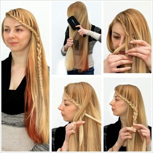 braid the front of the hair