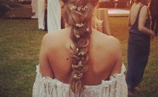 Intricate Half Up Braid