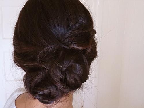braided wedding chignon