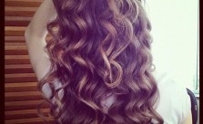 Messy Brown Blonde Curls
