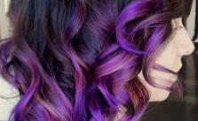 Curly Purple Hair
