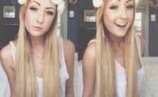 Blonde & Floral Crown
