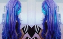 Blue & Violet Hair