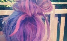 Messy Pastel Updo