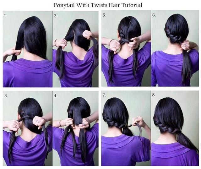 ponytail with twist