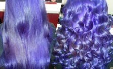 Purple Curly Hair