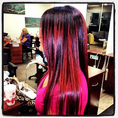 red ombre