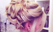 Blonde Homecoming Updo