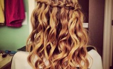 Waterfall Braid Curls