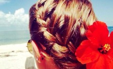 Braid Updo & Flower