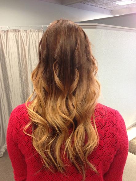 Ombre Hair, brunette to blonde