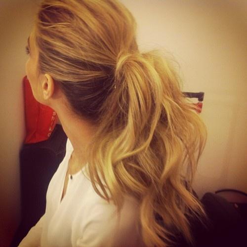 Ponytail with volume