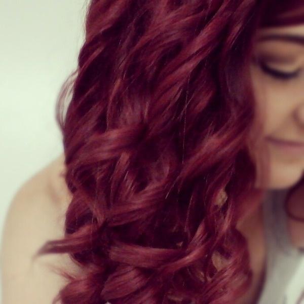 Red Curls. Love this color!
