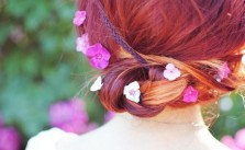 Updo with Flowers