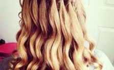 Waterfall Braid & Loose Curls