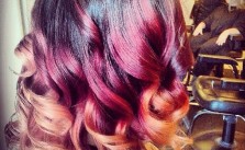 Brown & Peach Red Ombre