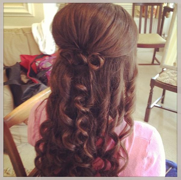 bridesmaid curls
