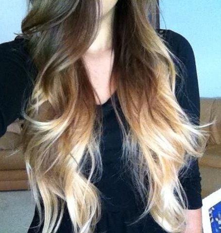 brunette to blonde ombre