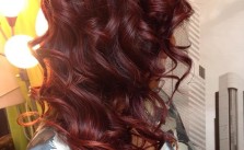 Curly Dark Burgundy