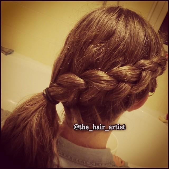 simple hairstyle