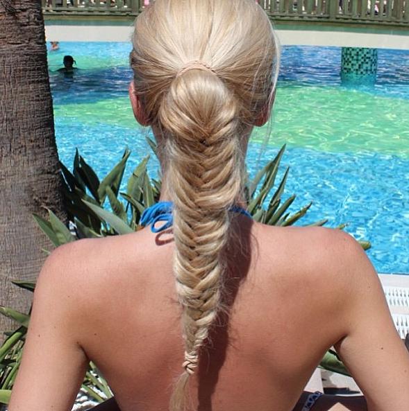 Fishtail ponytail
