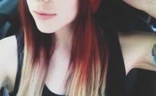 Red Ombre Dip Dye