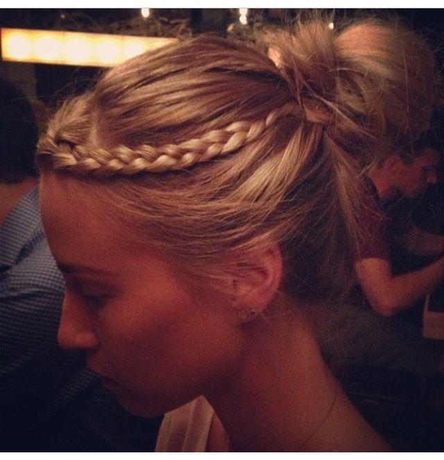 Updo with plait