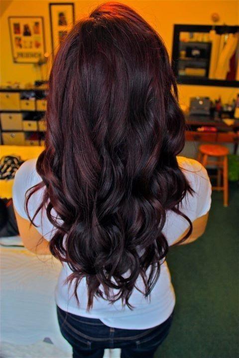 'cherry coke' hair color PERFECT