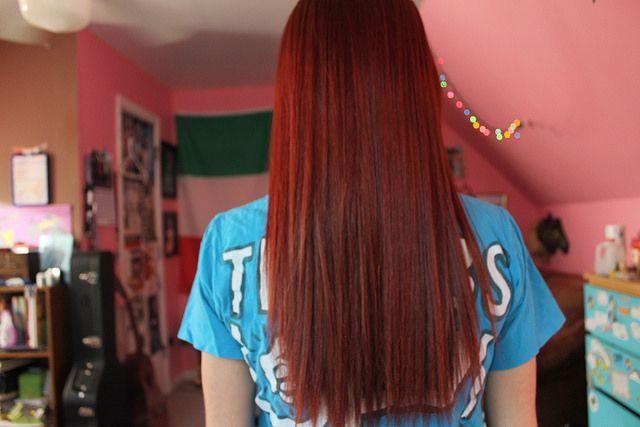 red hair.♡