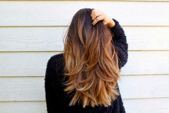 healthy chopped ombre layers