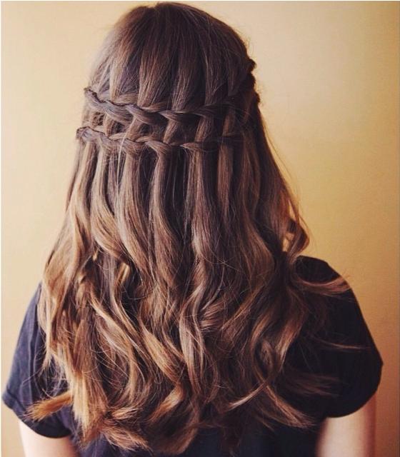 ouble waterfall braid