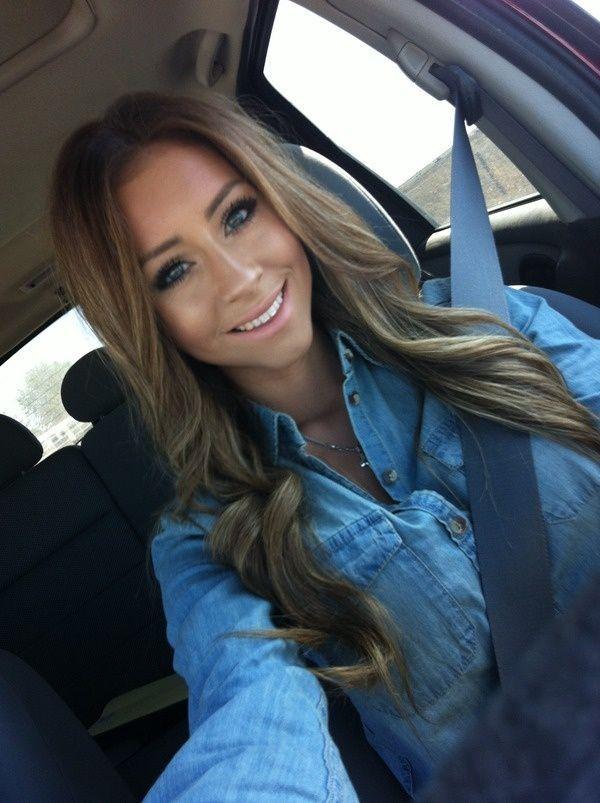 Light brown hair with blonde highlights