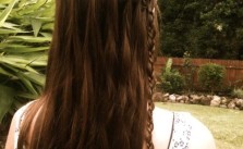 Waterfall Braid & Long Hair