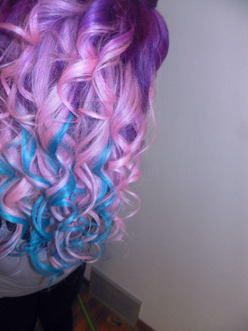 multi-colored hair